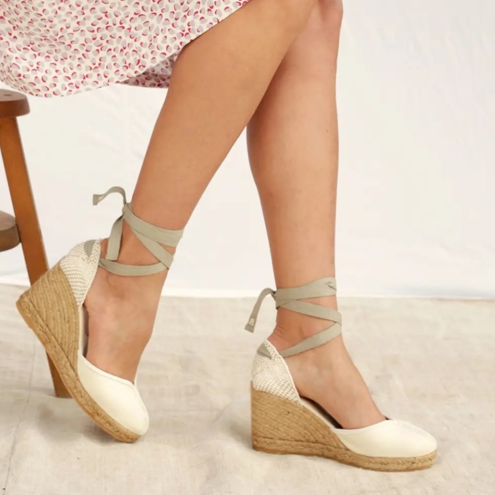 ROUJE✨ Veronica espadrilles size 38 7.5